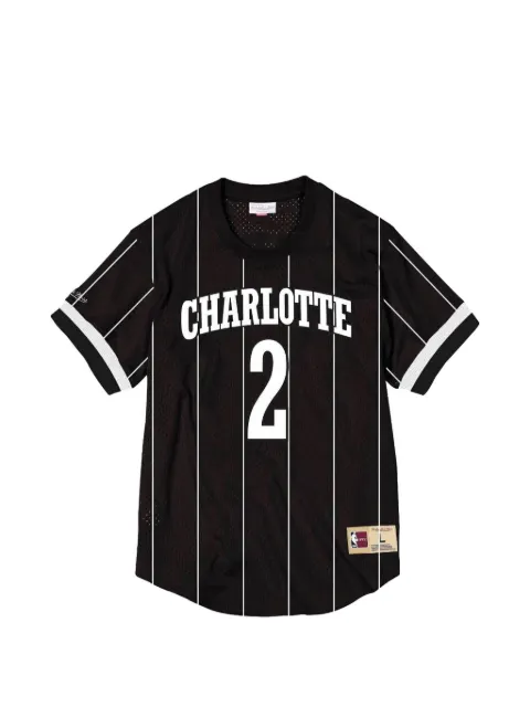 Mitchell & Ness Charlotte crew-neck T-shirt Black BA8X4GCHOKKVP