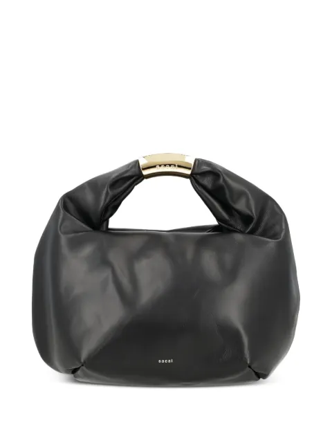 sacai round-handle shoulder bag Black S14701