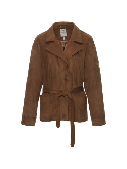 Urbancode belted patch-pockets jacket Brown BJ20316098
