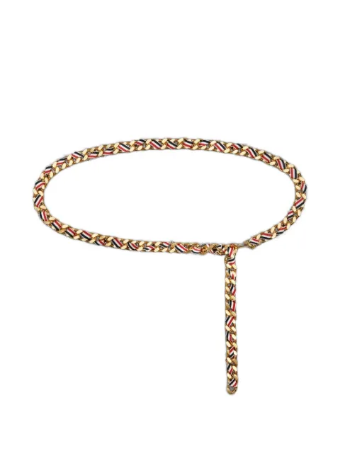 Thom Browne Rwb grosgrain chain belt Gold FCX023A01763