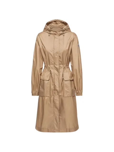 Moncler Hiengos hooded drawstring parka Neutrals L10931C0001853A5E