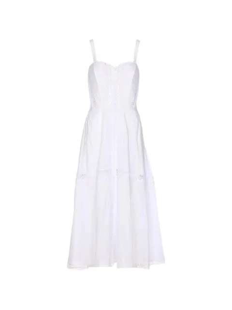 Charo Ruiz Ibiza Dafelle lace button maxi dress White 261620