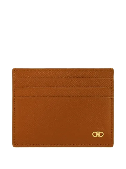 Ferragamo Gancini card holder Brown 661478