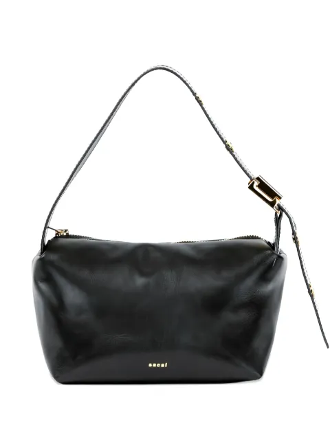 sacai zip shoulder bag Black S16301