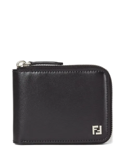 FENDI zip leather wallet Black 7M0380AVV6