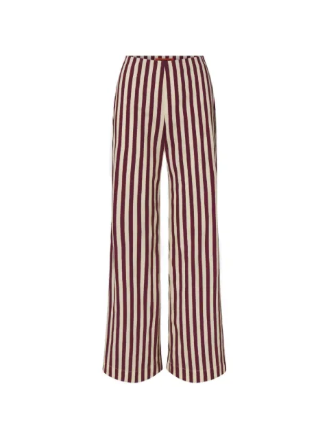 Simon Miller Pia striped poplin trousers Red W5209317096595