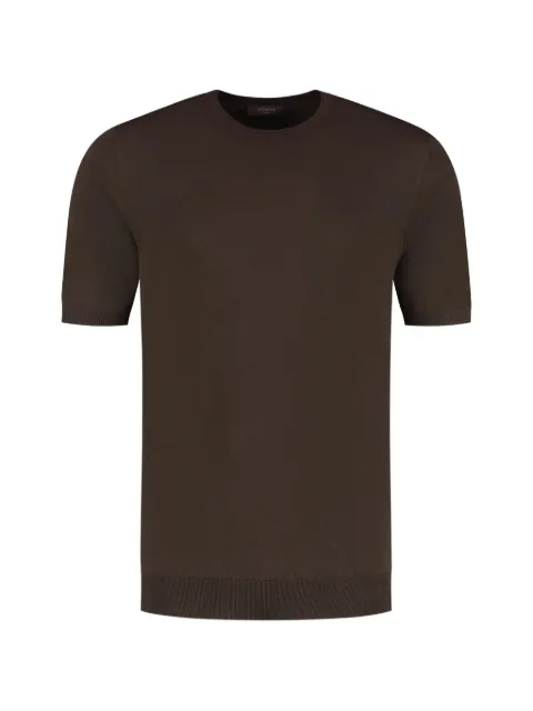 slowear short-sleeved crew-neck sweater Brown 810314ZQ307