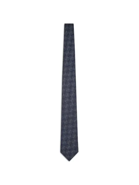 Giorgio Armani patterned silk tie Blue EM001344TE19720FB172