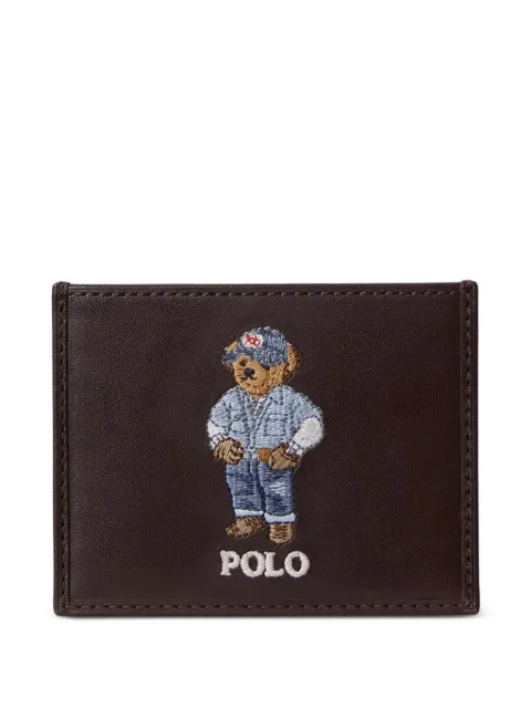 Polo Ralph Lauren bear-appliqué wallet Brown 405P08102002