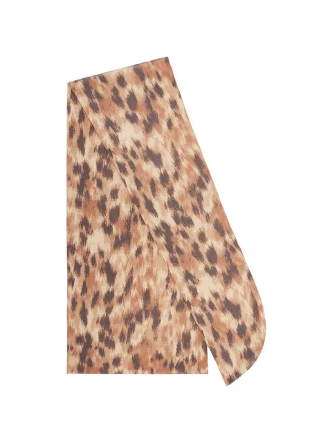GANNI wrap scarf in print Neutrals B3020231