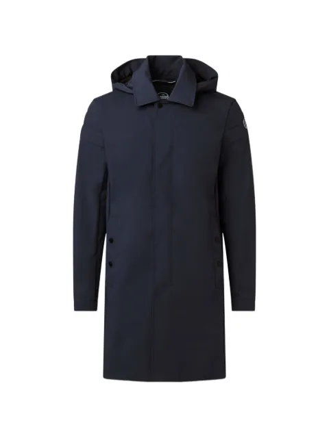 Fusalp hooded single-breasted coat Blue 22EB2004
