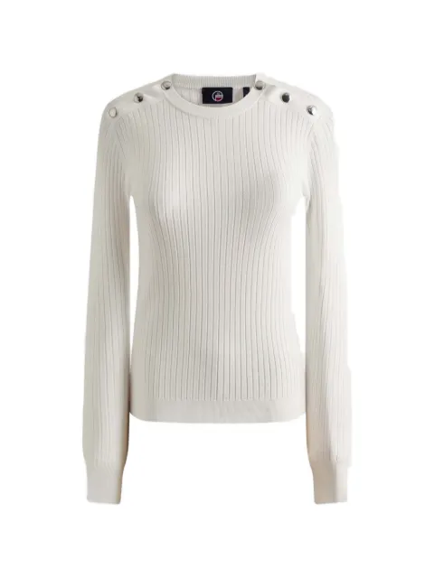 Fusalp button-shoulder sweater Neutrals 24EF1115