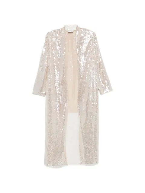 Forte Forte sequin-embellished coat Neutrals 14949MYCOAT
