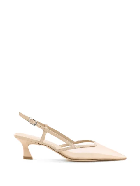 Stuart Weitzman Vinnie 50 slingback pumps Neutrals VINNIE50SLINGBACKMHG