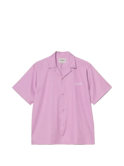 Carhartt WIP embroidered-logo short-sleeve shirt Purple I031465