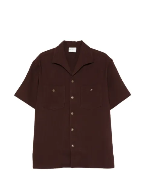 Drôle De Monsieur chest-pockets buttoned shirt Brown KSH254VI029