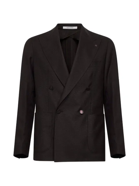 Tagliatore double-breasted peak-lapel blazer Brown GWARNER2DKPE060069