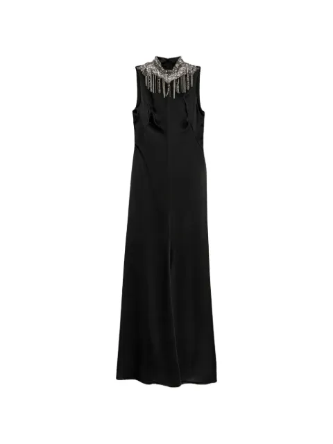 Alexander McQueen mock-neck sleeveless maxi dress Black 854343QEAHL