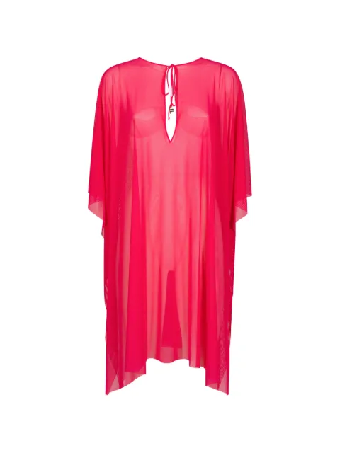 Fisico Azalea sheer tie-fastening dress Pink CK82L0