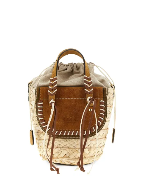 CUBA LAB x SanPa 'Habanera Cuoieria' woven bucket bag Neutrals 8051944590074