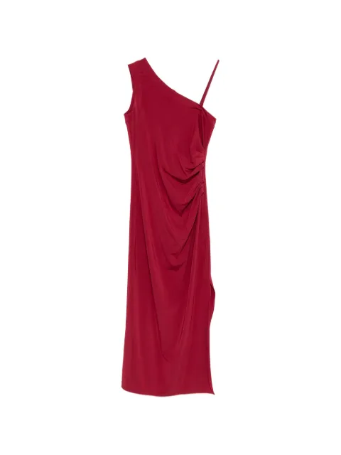 Max Mara asymmetric draped midi dress Red 2616621029600