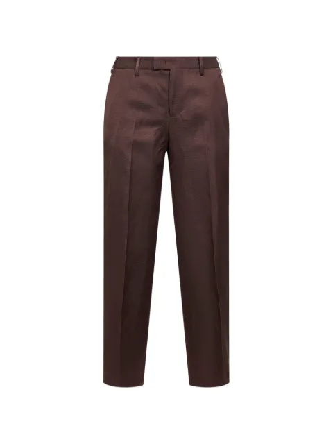 PT Torino textured trousers Brown CDVSEAZ00STDSP140170