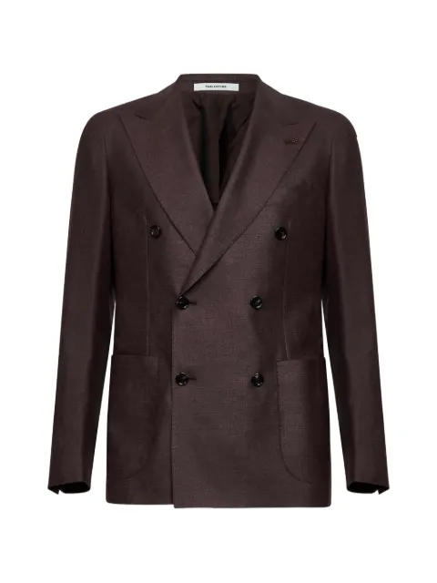 Tagliatore peak-lapel double-breasted blazer Brown 1SVS20KPEB30001M3272