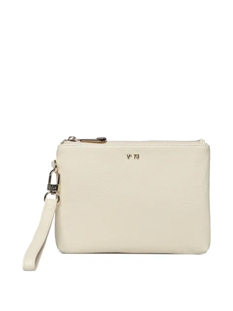 V°73 Keira zip-up clutch bag Neutrals 73BE9D1529KEIRAOFFWHITE