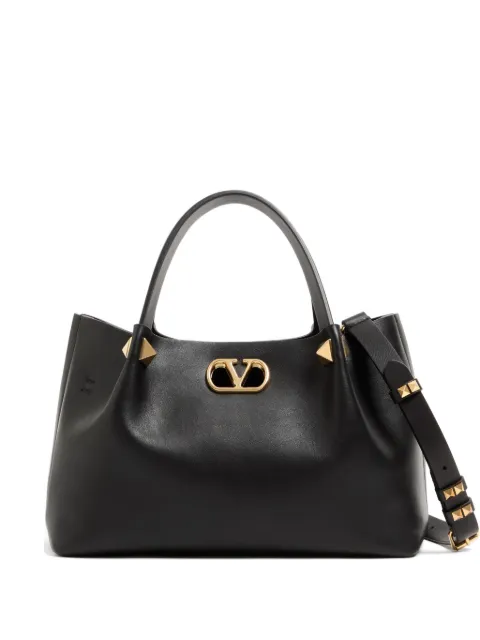 Valentino Garavani small soft Leather shopping bag Black WB0T83WLA