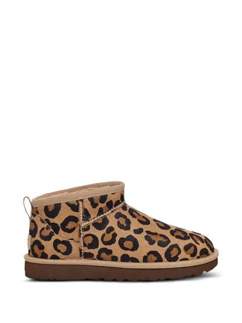 UGG leopard-print ankle boots Neutrals UGSCLUMSNAT1134523