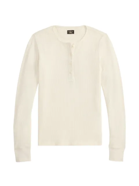 Ralph Lauren RRL long-sleeve henley top Neutrals 282P17012