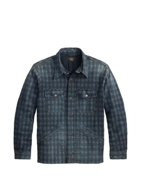 Ralph Lauren RRL check-pattern cotton jacket Blue 782P14814