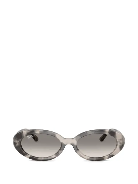 Ray-Ban mottled oval-frame sunglasses Grey RB2223144832