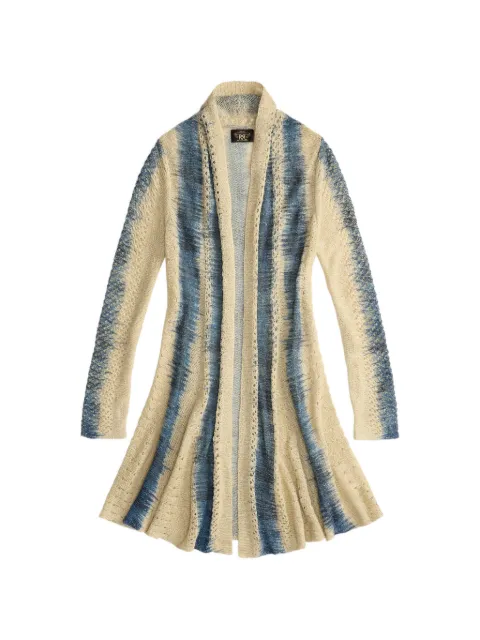 Ralph Lauren RRL space-dye pointelle-knit cardigan Neutrals 282P17000