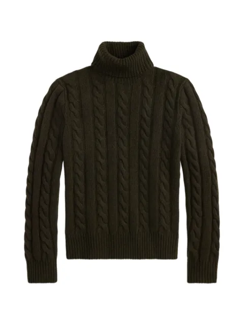 Polo Ralph Lauren cable-knit turtleneck sweater Green 710917035500