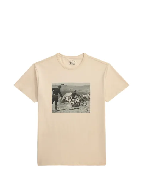 Ralph Lauren RRL graphic-print T-shirt Neutrals 782P14580