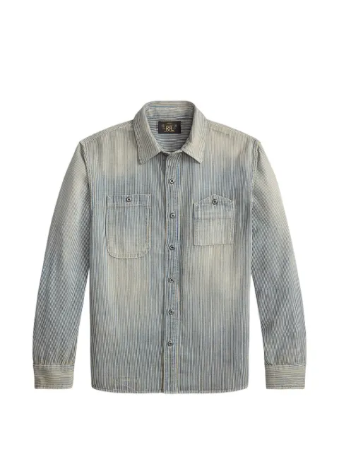 Ralph Lauren RRL striped long-sleeve shirt Blue 782P14468