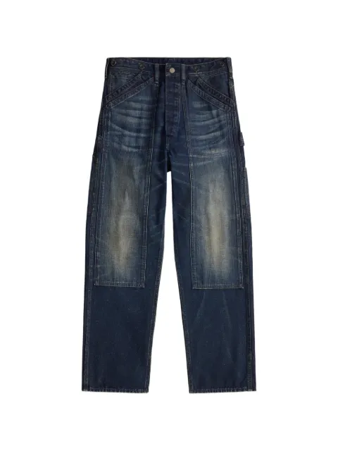 Ralph Lauren RRL patchwork cotton jeans Blue 782P14817