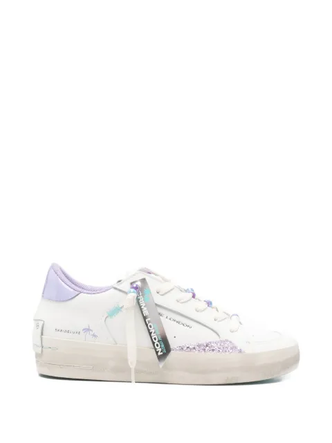 Crime London glitter-embellishment sneakers White 29152PP8