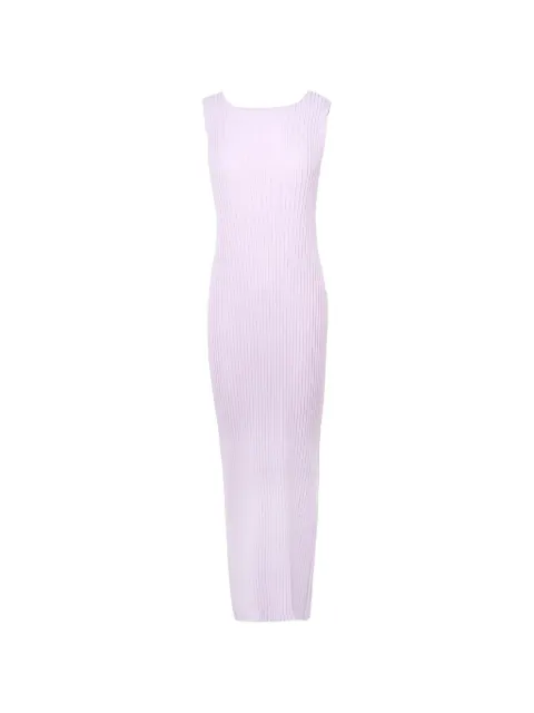 Issey Miyake ribbed midi dress Purple IM56FH651