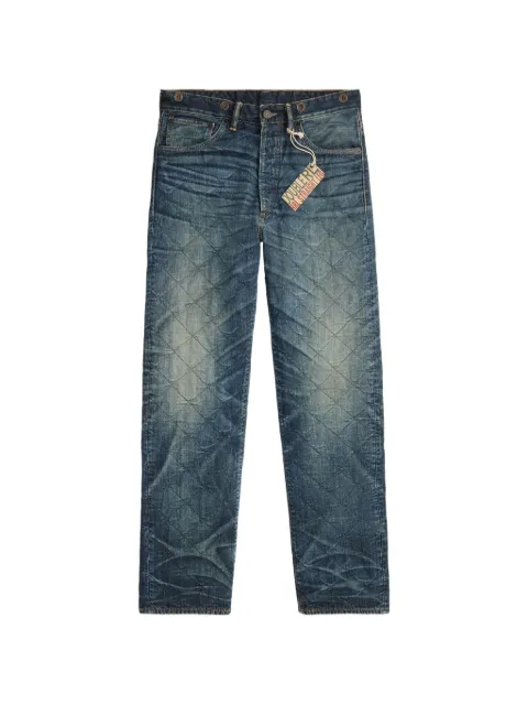 Ralph Lauren RRL quilted straight-leg jeans Blue 782P14824