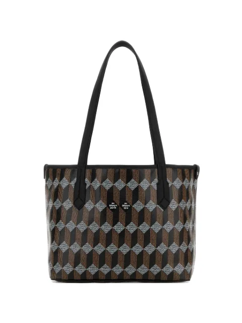 Au Départ N.28 printed shopping tote bag Black BWTT007