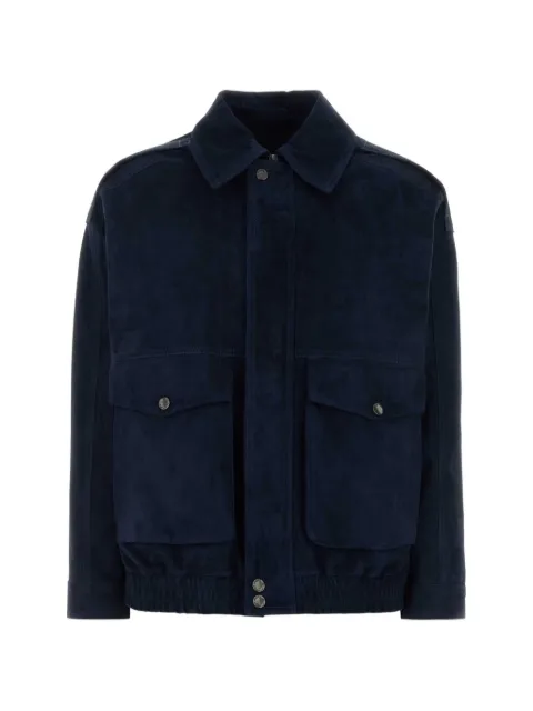 Santoro suede jacket Blue 50017D