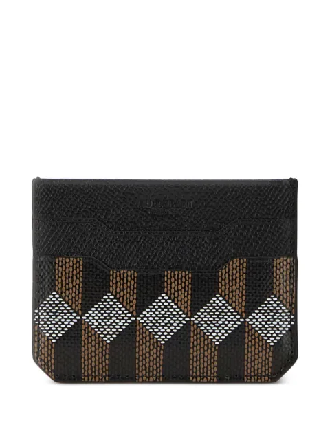 Au Départ printed leather card holder Black SCAH001