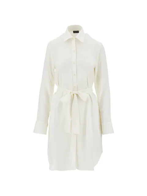 Emporio Armani tie-fastening shirt dress White EW000817AF20252