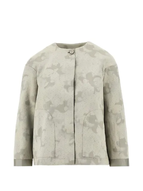 Emporio Armani camouflage-print jacket Grey EW004329TE20059