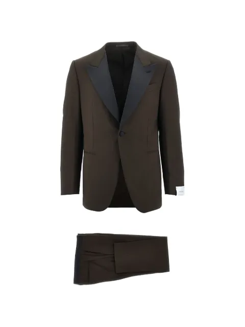 Caruso single-breasted suit Brown WCR1JM111FPE0J06
