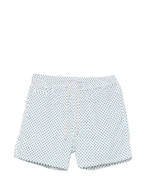 MC2 Saint Barth Lighting patterned swim short White LIG0016
