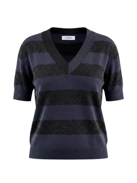 Gran Sasso glitter-effect striped top Blue 5722023702597
