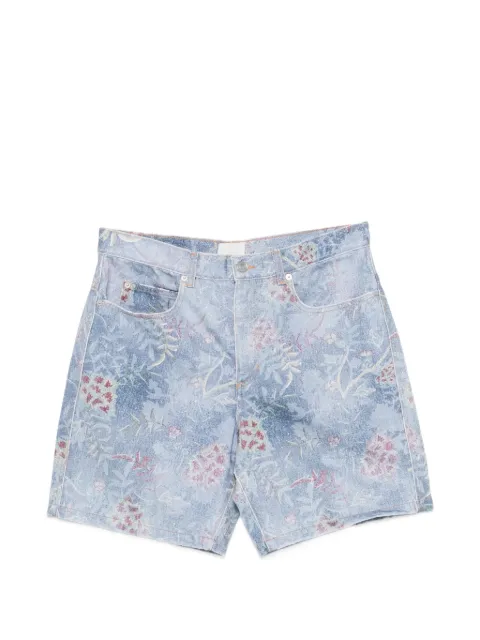 MARANT floral-print cotton shorts Blue SH0215HFD1H09H